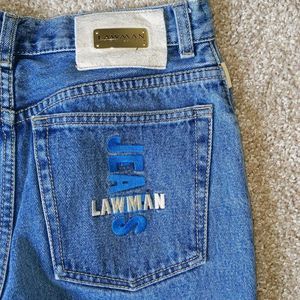 Vintage Women's Lawman Jeans Embroidered Pocket Western Wear
